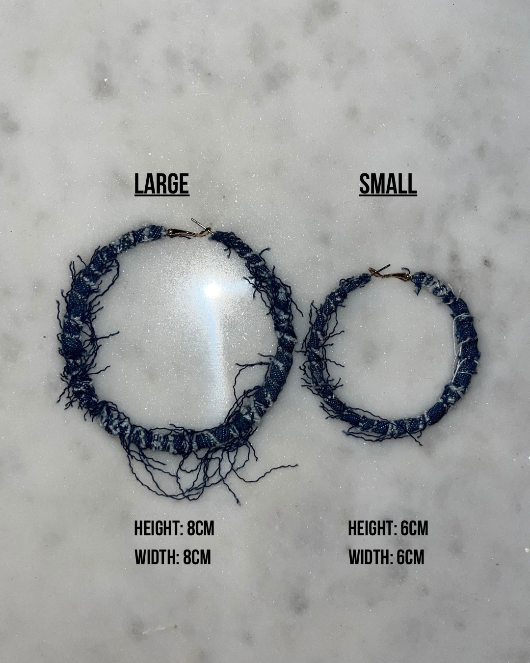 Distressed Hoop Earrings