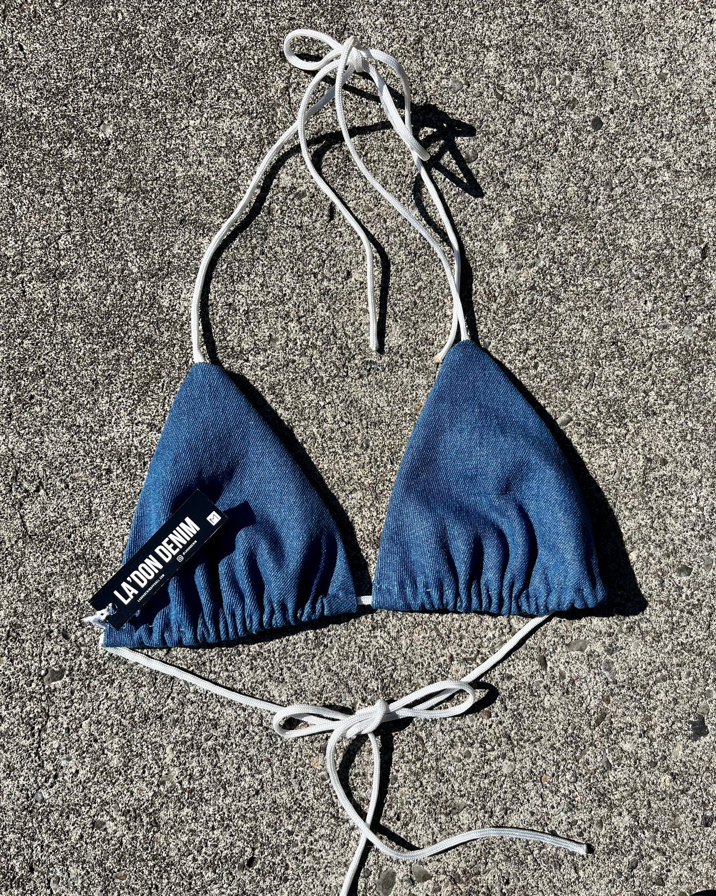 Denim Bikini Top